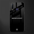 abcdefuckoff glass case for vivo z1 pro image