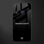 abcdefuckoff glass case for vivo z1 pro image