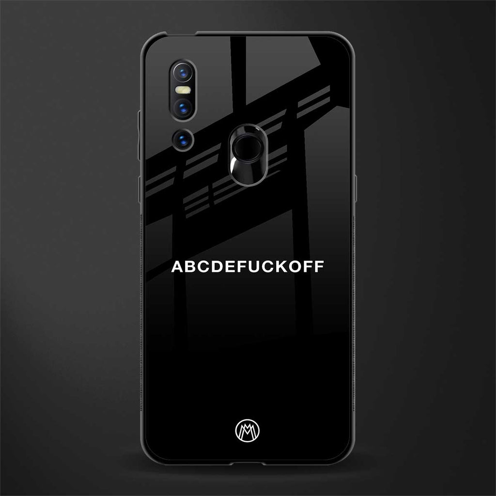 abcdefuckoff glass case for vivo v15 image