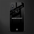 abcdefuckoff glass case for vivo v15 image
