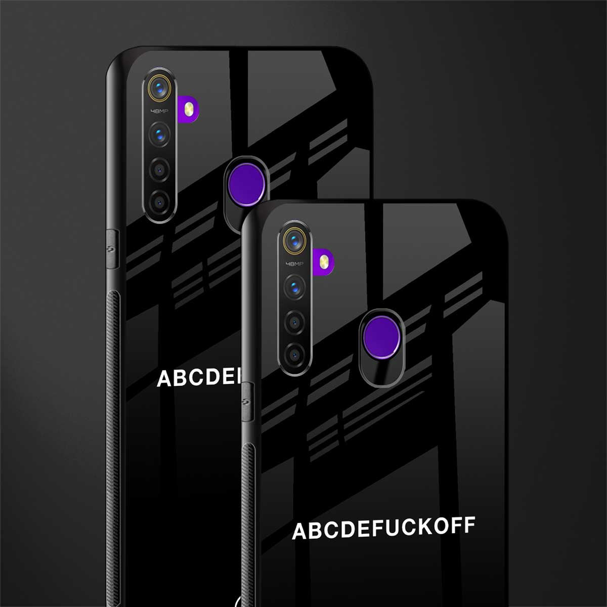 abcdefuckoff glass case for realme 5 image-2