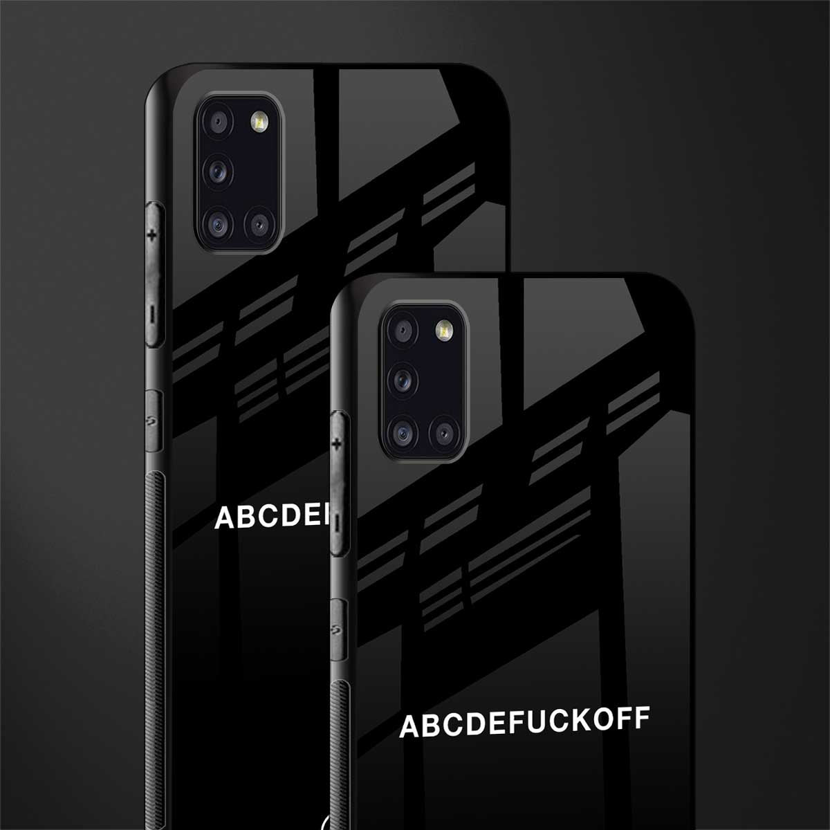 abcdefuckoff glass case for samsung galaxy a31 image-2