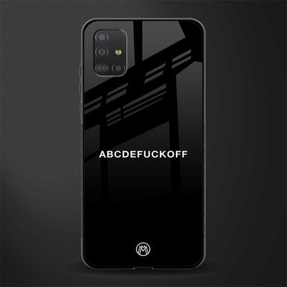 abcdefuckoff glass case for samsung galaxy a51 image