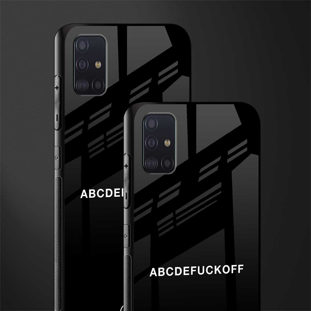 abcdefuckoff glass case for samsung galaxy a71 image-2