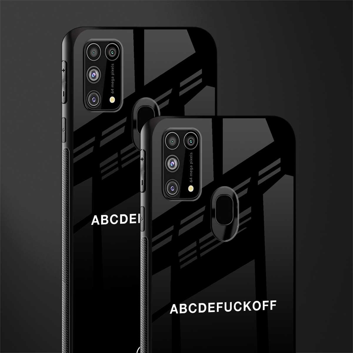 abcdefuckoff glass case for samsung galaxy m31 image-2