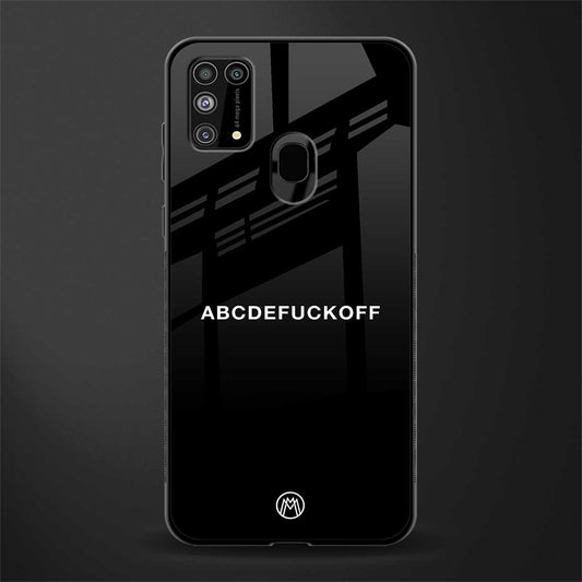 abcdefuckoff glass case for samsung galaxy m31 image