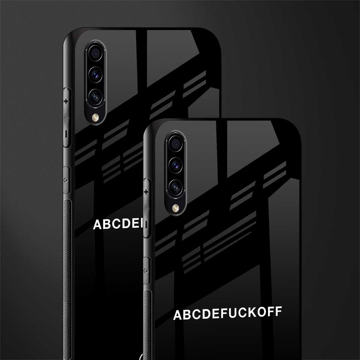 abcdefuckoff glass case for samsung galaxy a50 image-2