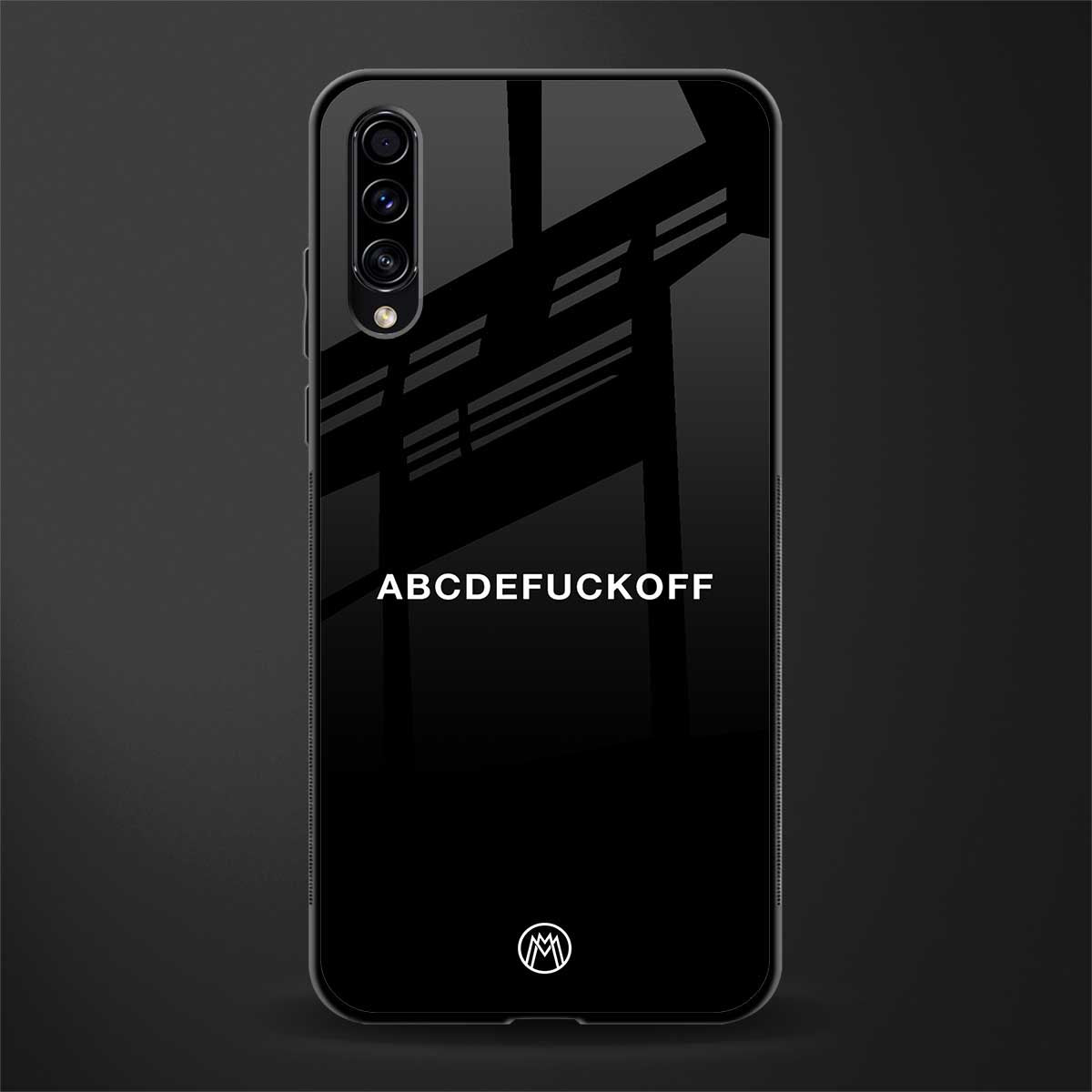 abcdefuckoff glass case for samsung galaxy a30s image