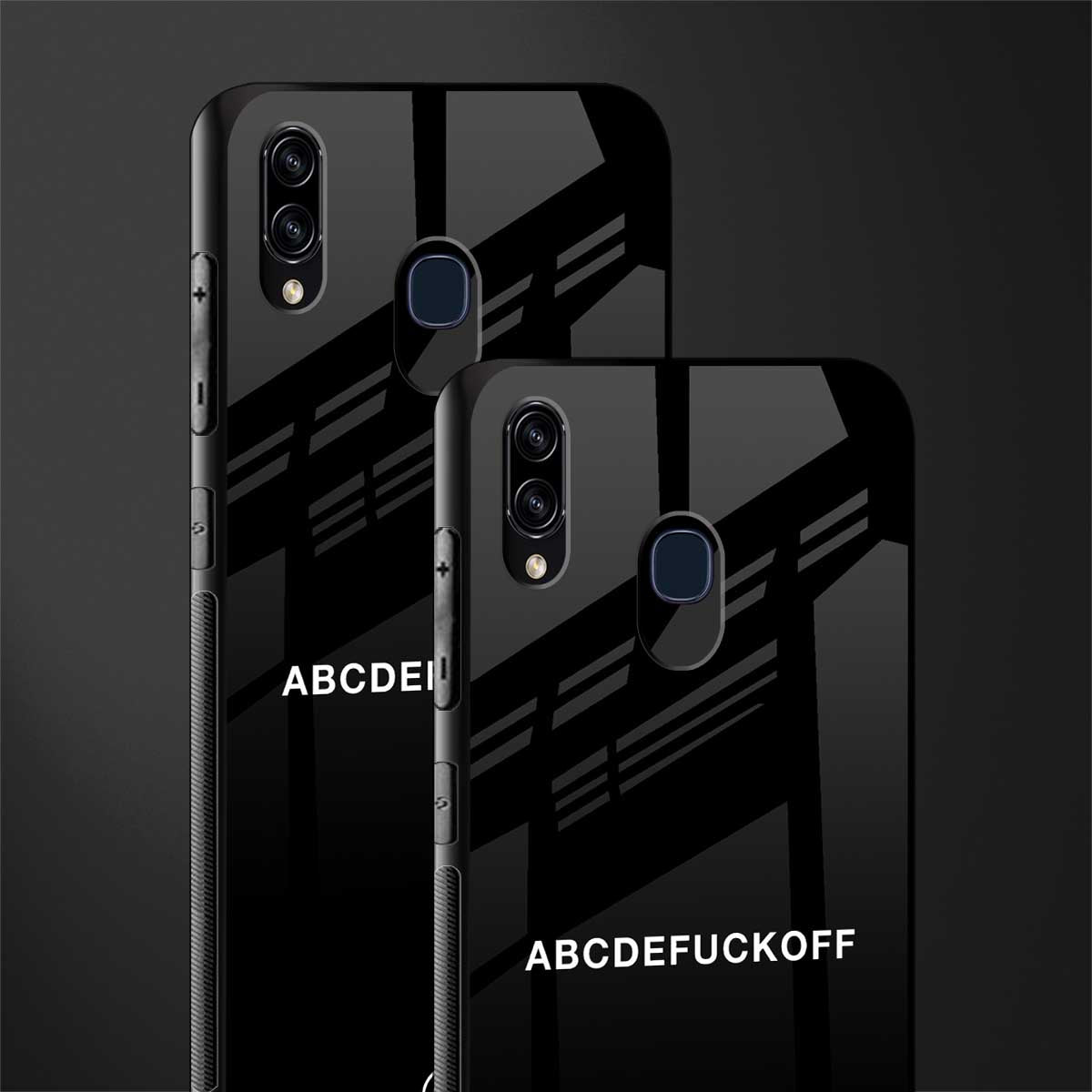 abcdefuckoff glass case for samsung galaxy a20 image-2