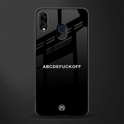 abcdefuckoff glass case for samsung galaxy a20 image