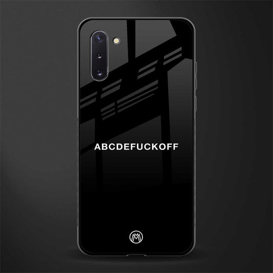 abcdefuckoff glass case for samsung galaxy note 10 image