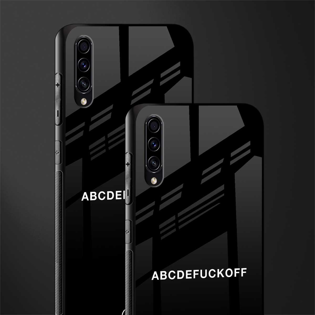 abcdefuckoff glass case for samsung galaxy a70 image-2