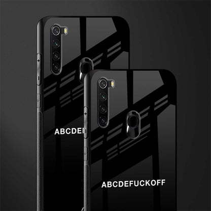 abcdefuckoff glass case for redmi note 8 image-2