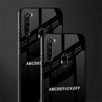 abcdefuckoff glass case for redmi note 8 image-2