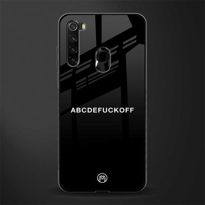 abcdefuckoff glass case for redmi note 8 image