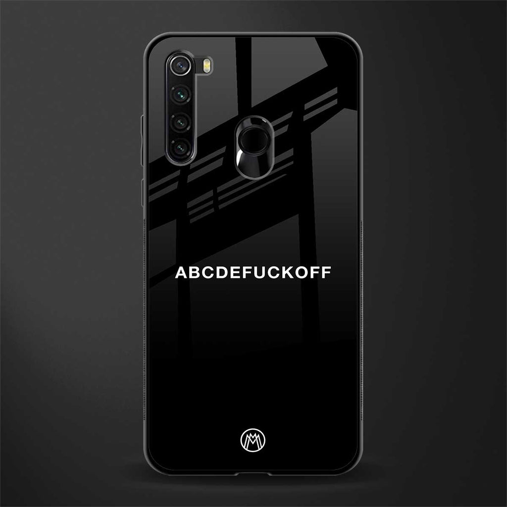 abcdefuckoff glass case for redmi note 8 image