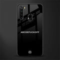 abcdefuckoff glass case for redmi note 8 image