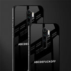 abcdefuckoff glass case for redmi note 8 pro image-2
