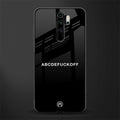 abcdefuckoff glass case for redmi note 8 pro image