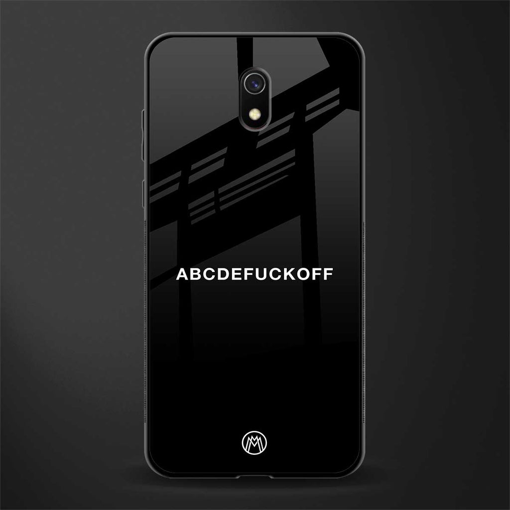 abcdefuckoff glass case for redmi 8a image