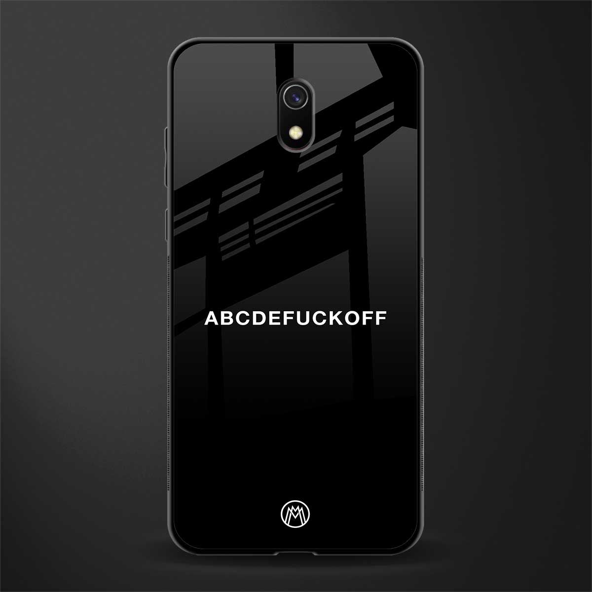 abcdefuckoff glass case for redmi 8a image