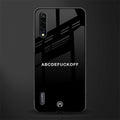 abcdefuckoff glass case for mi a3 redmi a3 image