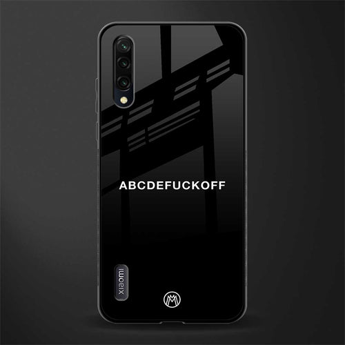 abcdefuckoff glass case for mi a3 redmi a3 image