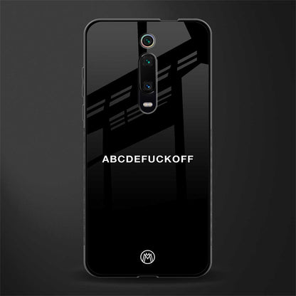 abcdefuckoff glass case for redmi k20 pro image