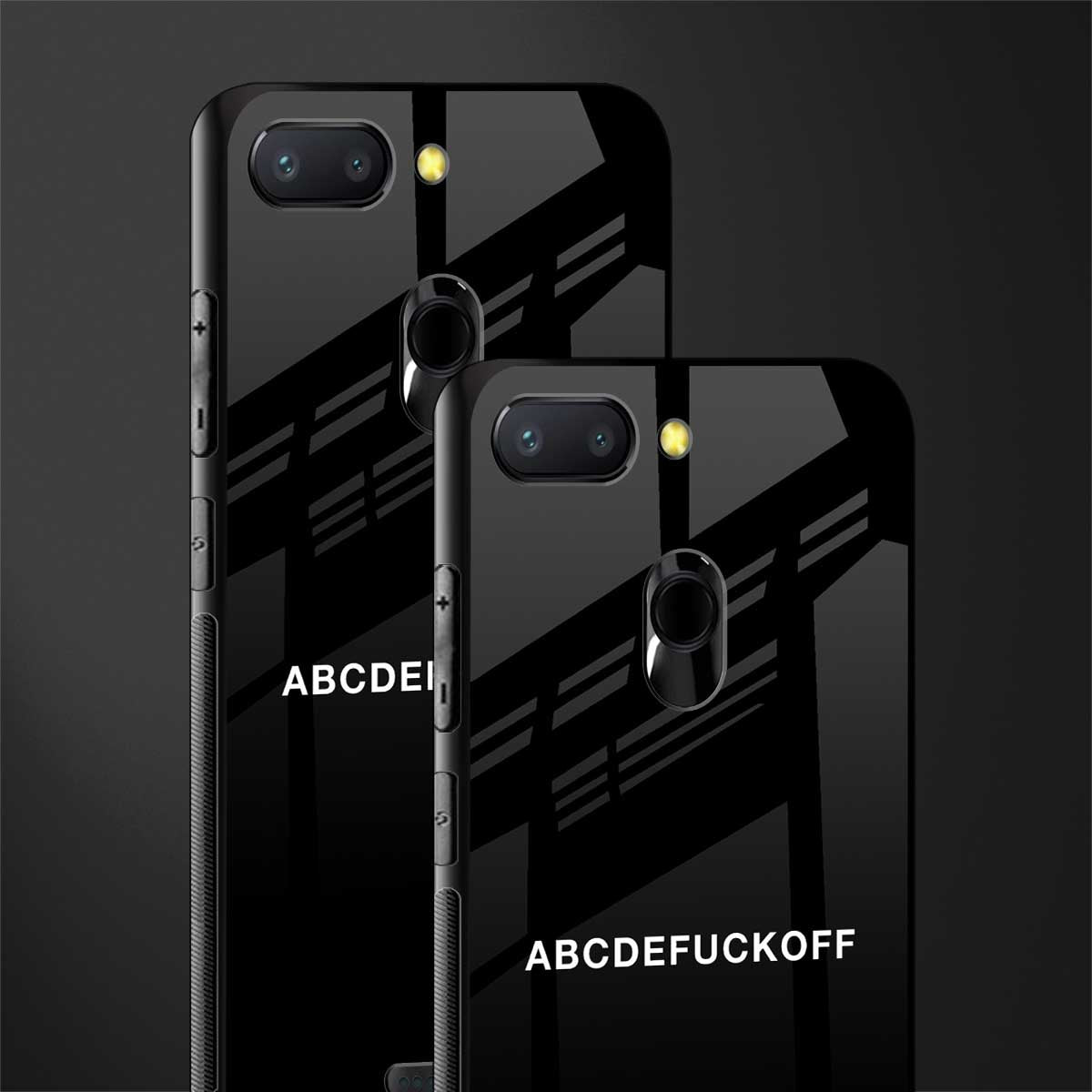 abcdefuckoff glass case for redmi 6 image-2