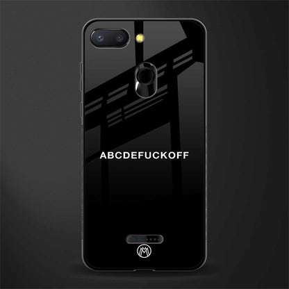 abcdefuckoff glass case for redmi 6 image