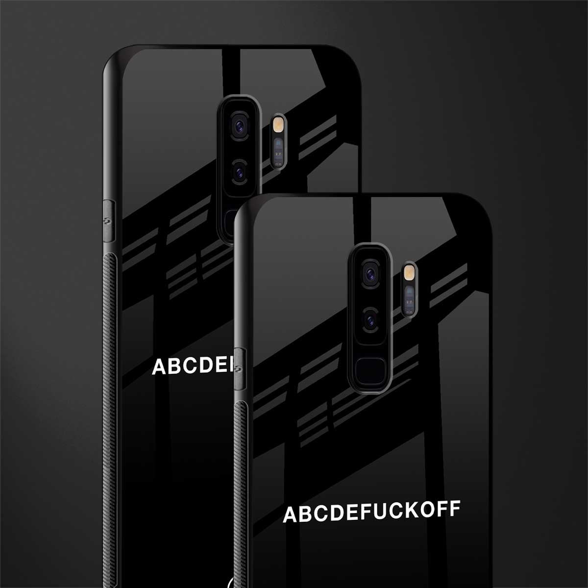 abcdefuckoff glass case for samsung galaxy s9 plus image-2