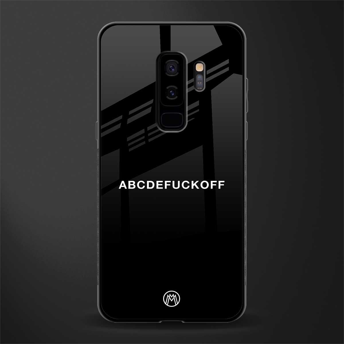 abcdefuckoff glass case for samsung galaxy s9 plus image