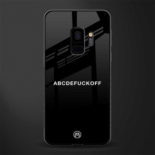 abcdefuckoff glass case for samsung galaxy s9 image