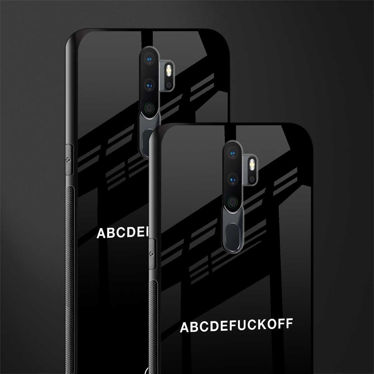 abcdefuckoff glass case for oppo a5 2020 image-2