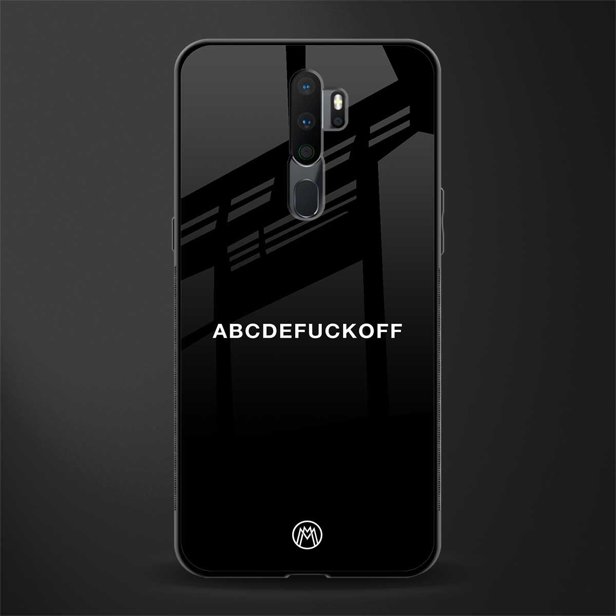 abcdefuckoff glass case for oppo a5 2020 image