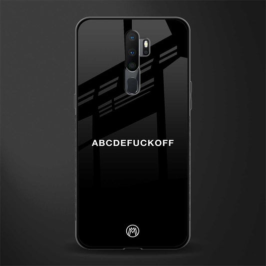 abcdefuckoff glass case for oppo a9 2020 image