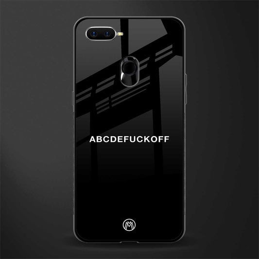 abcdefuckoff glass case for oppo f9f9 pro image