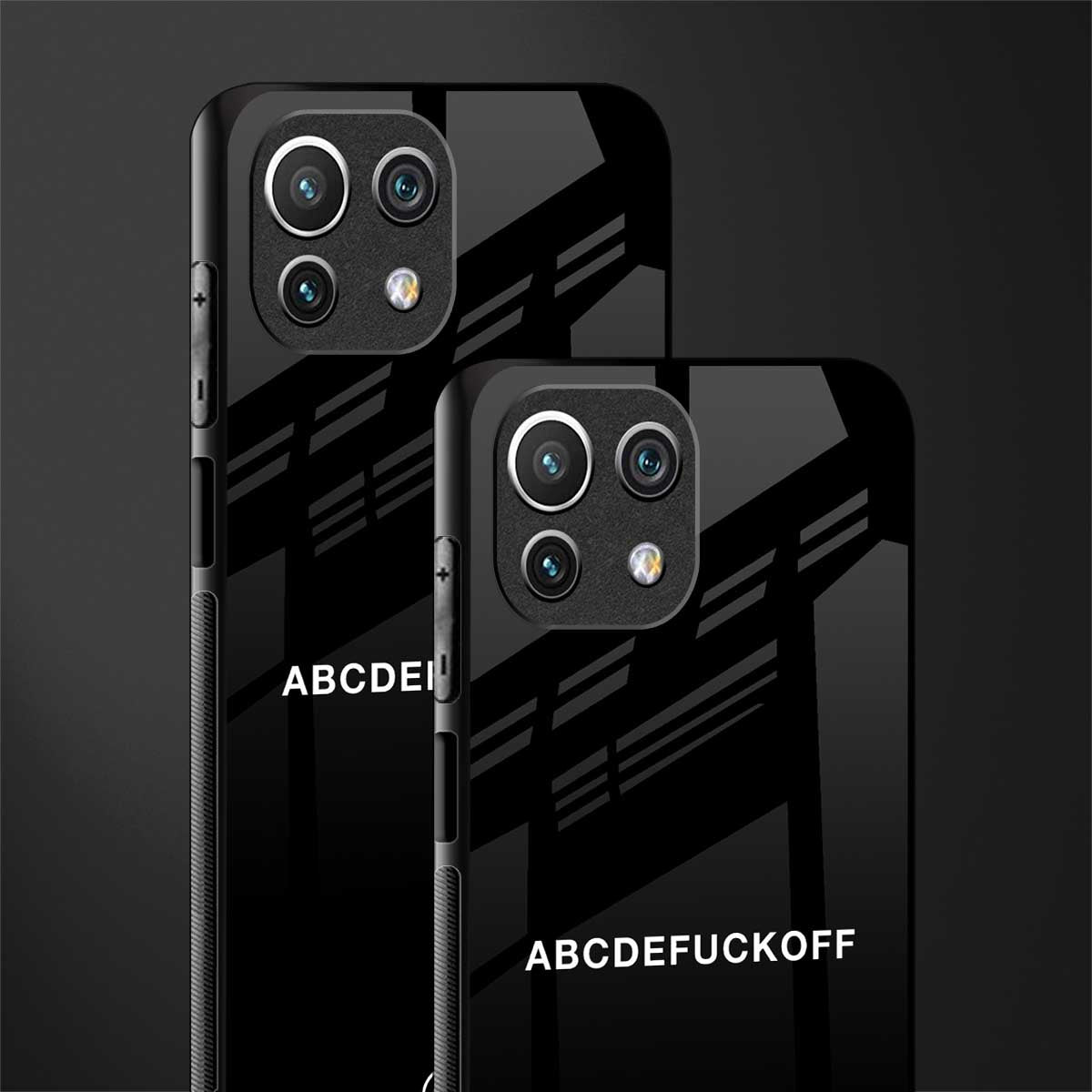 abcdefuckoff glass case for mi 11 lite image-2