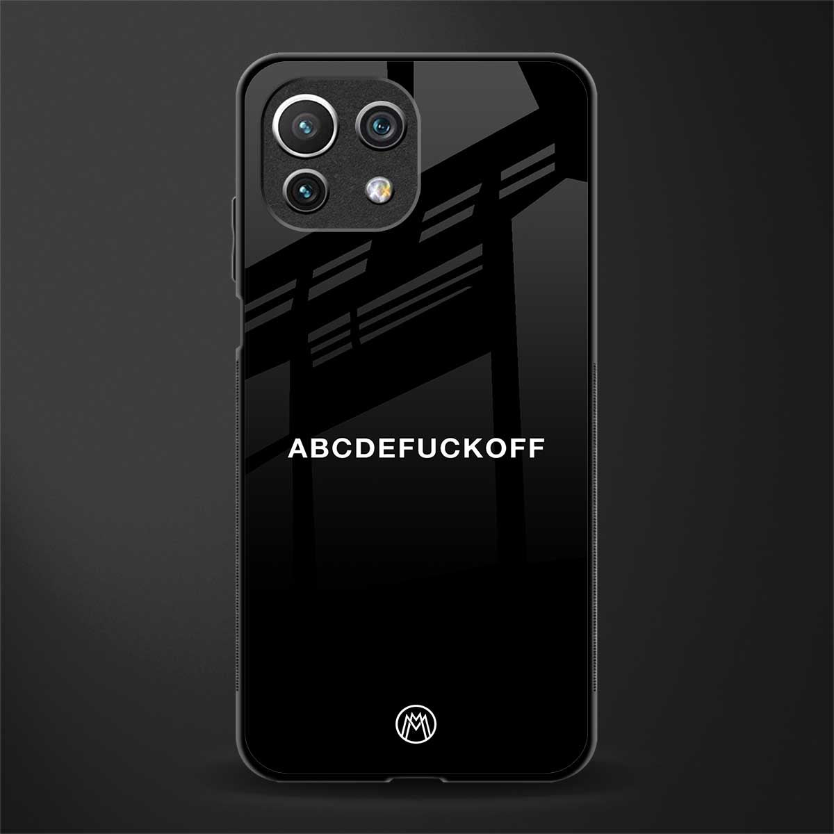 abcdefuckoff glass case for mi 11 lite image