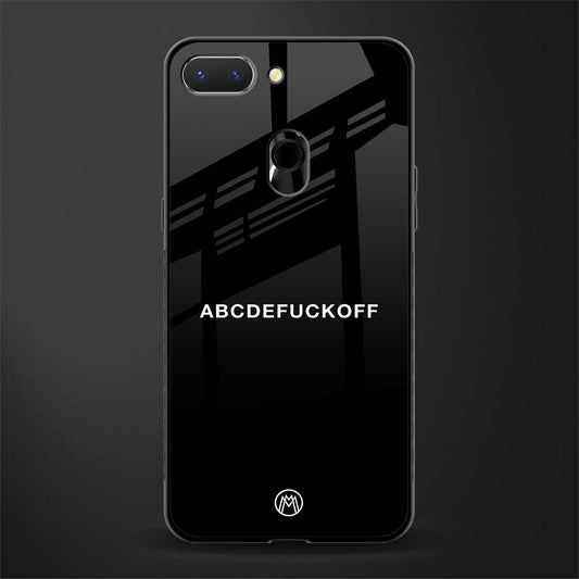 abcdefuckoff glass case for oppo a5 image