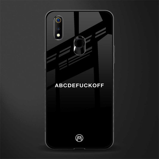 abcdefuckoff glass case for realme 3 image
