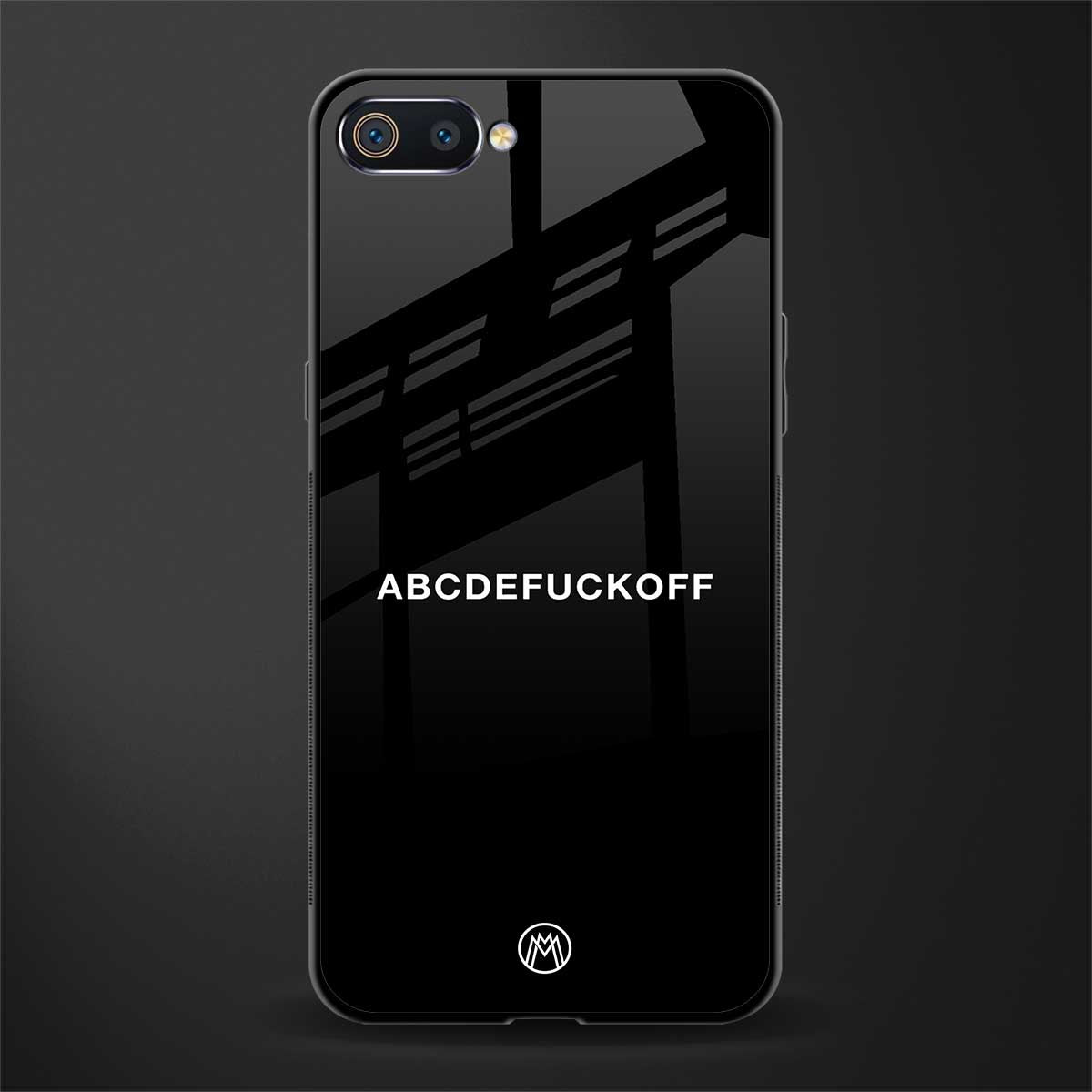 abcdefuckoff glass case for oppo a1k image