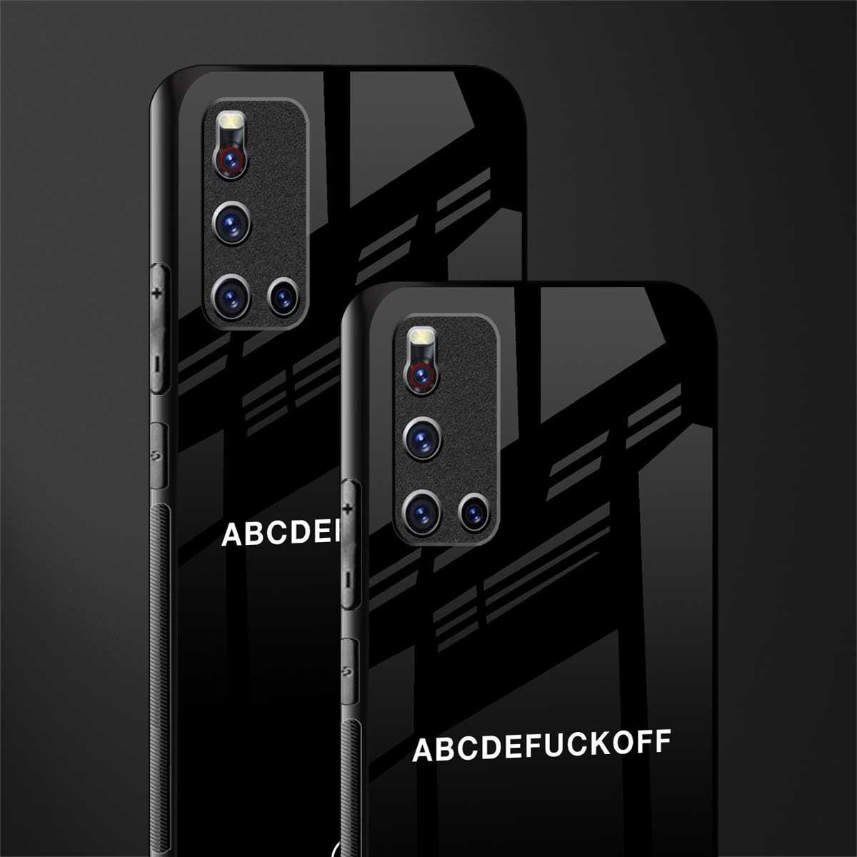 abcdefuckoff glass case for vivo v19 image-2