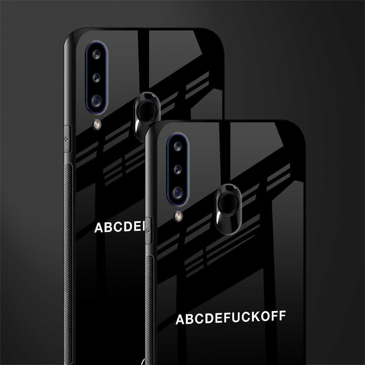 abcdefuckoff glass case for samsung galaxy a20s image-2