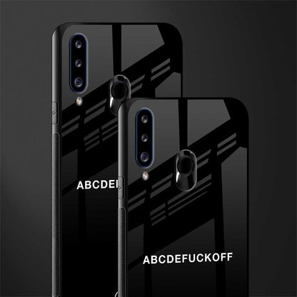 abcdefuckoff glass case for samsung galaxy a20s image-2