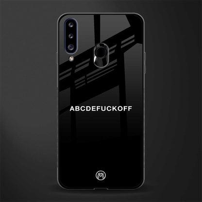 abcdefuckoff glass case for samsung galaxy a20s image