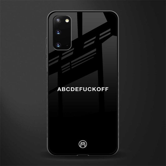 abcdefuckoff glass case for samsung galaxy s20 image