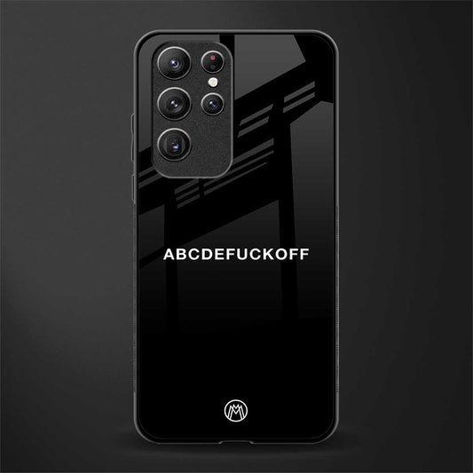 abcdefuckoff glass case for samsung galaxy s21 ultra image