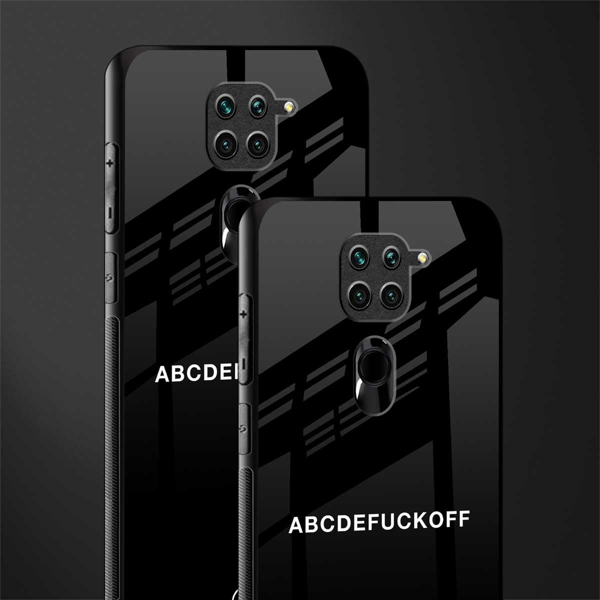 abcdefuckoff glass case for redmi note 9 image-2