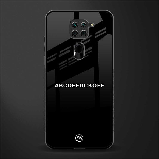 abcdefuckoff glass case for redmi note 9 image